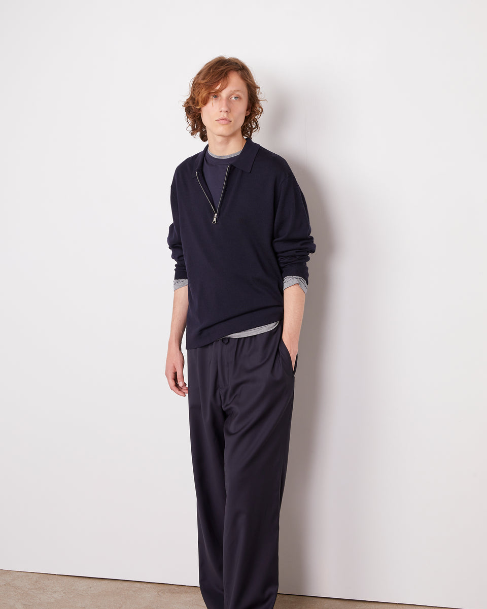 Bene zip polo merinos wool 1 - Image 1