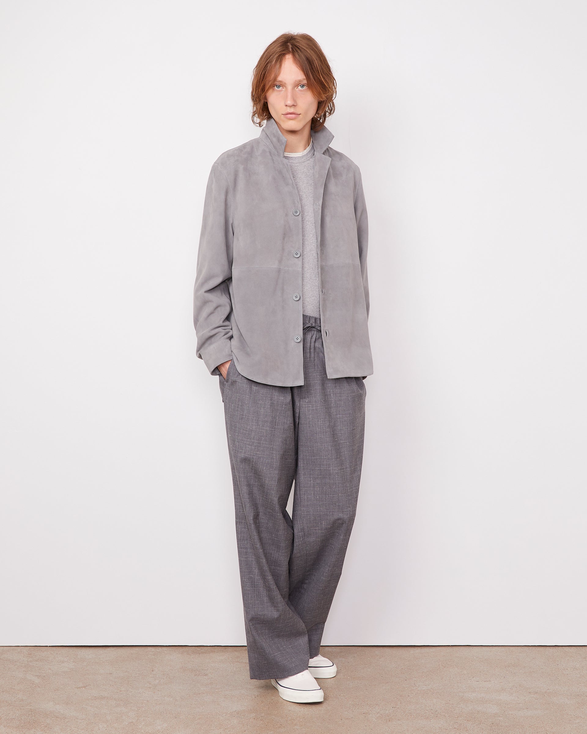 Julien overshirt goat suede 1 - Image 1