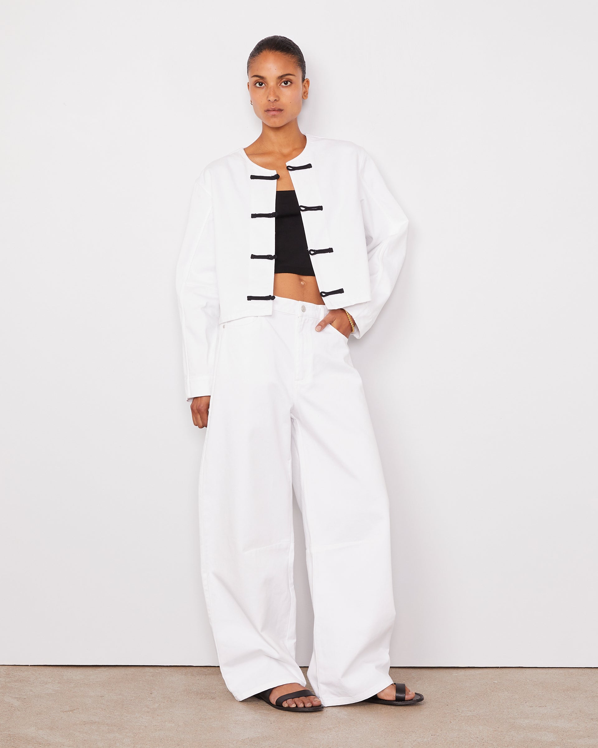 Joelle jkt white co denim 1 - Image 1