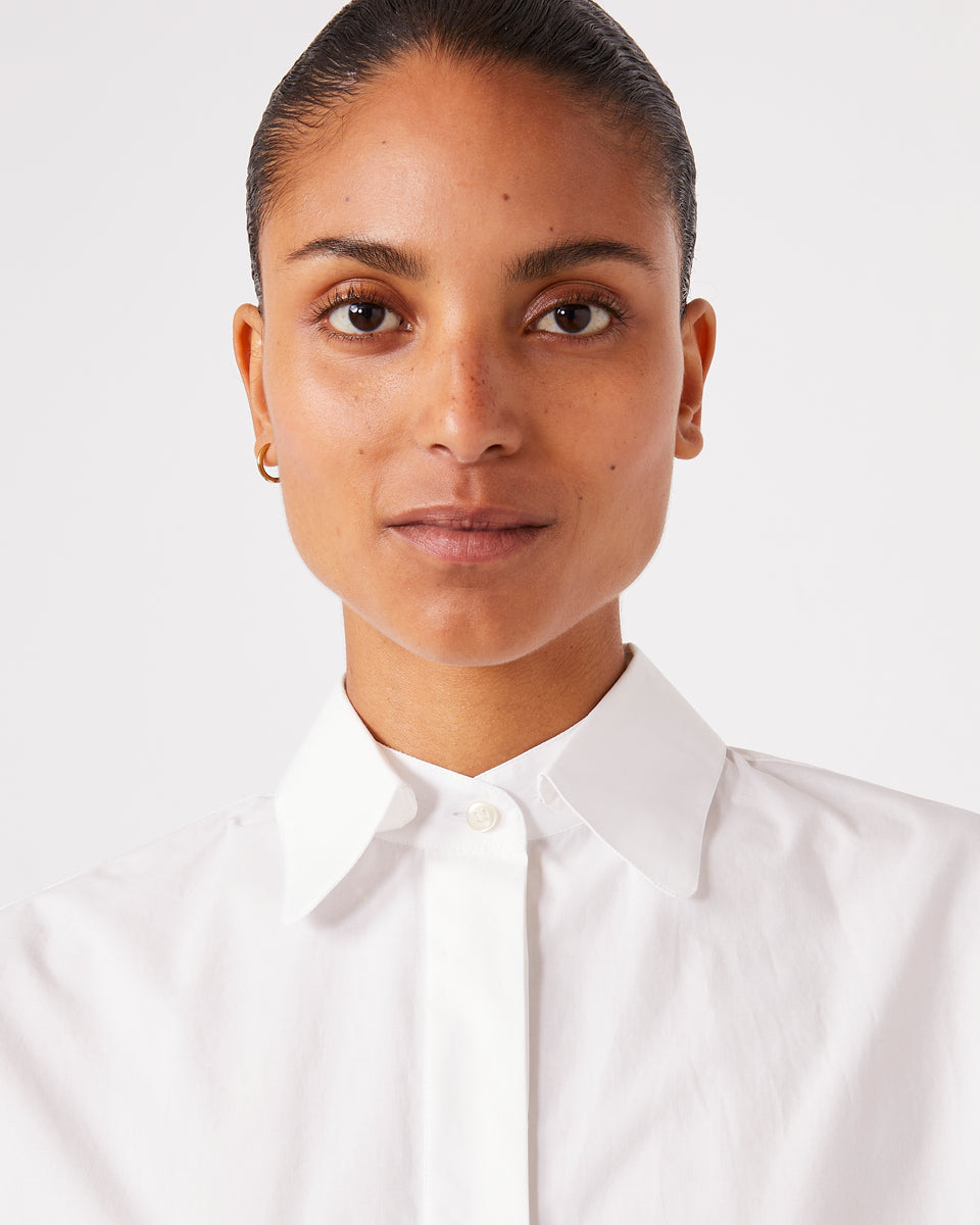 Yari white cotton poplin 4 - Image 4