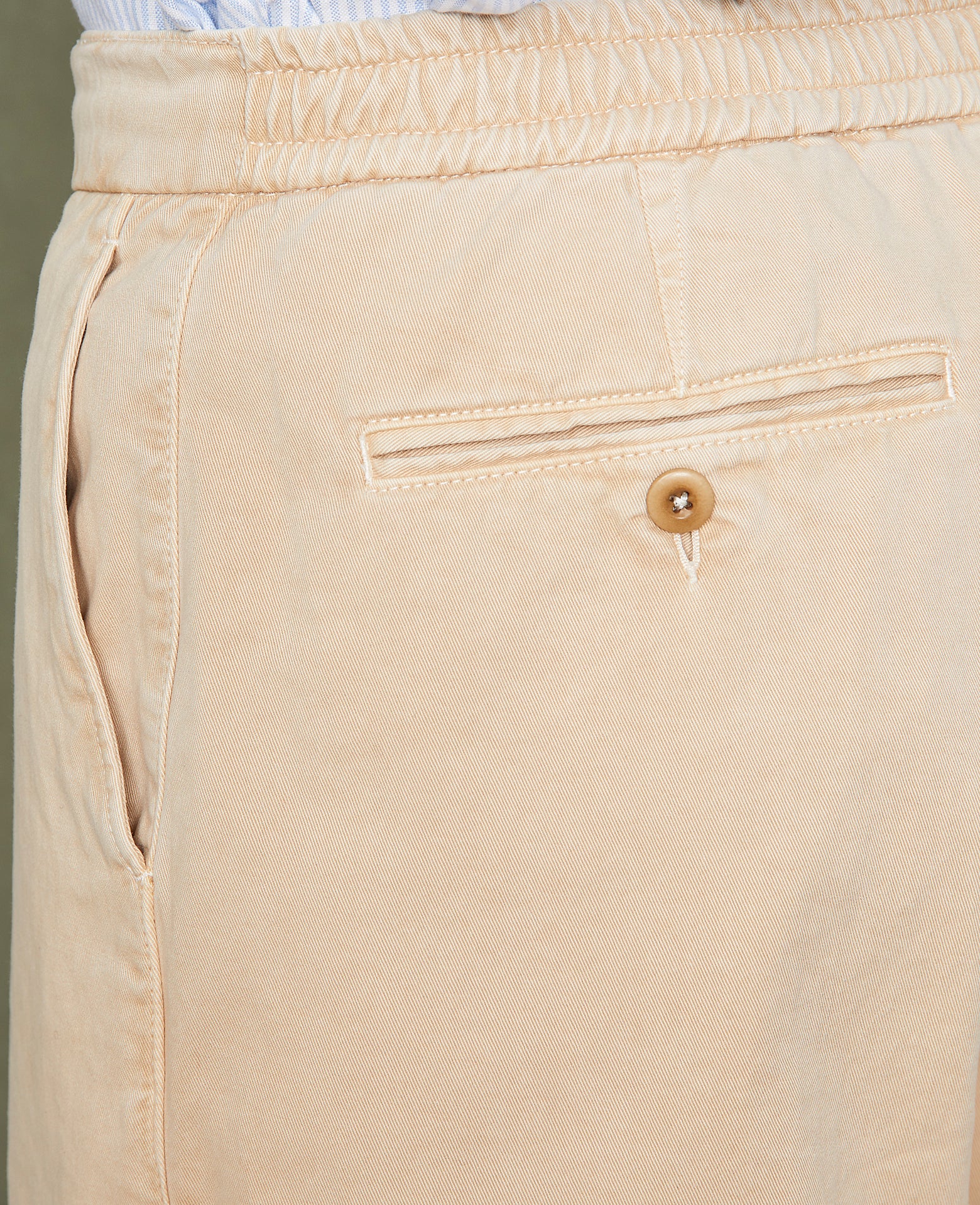 Chino a taille elastique BEIGE - Image 4