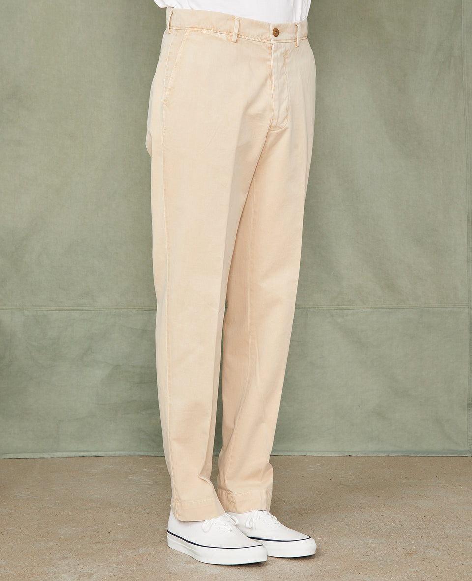 Chino plain front BEIGE - Image 1