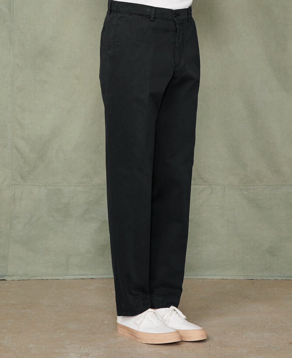 Chino plain front FADED BLACK - Image 1