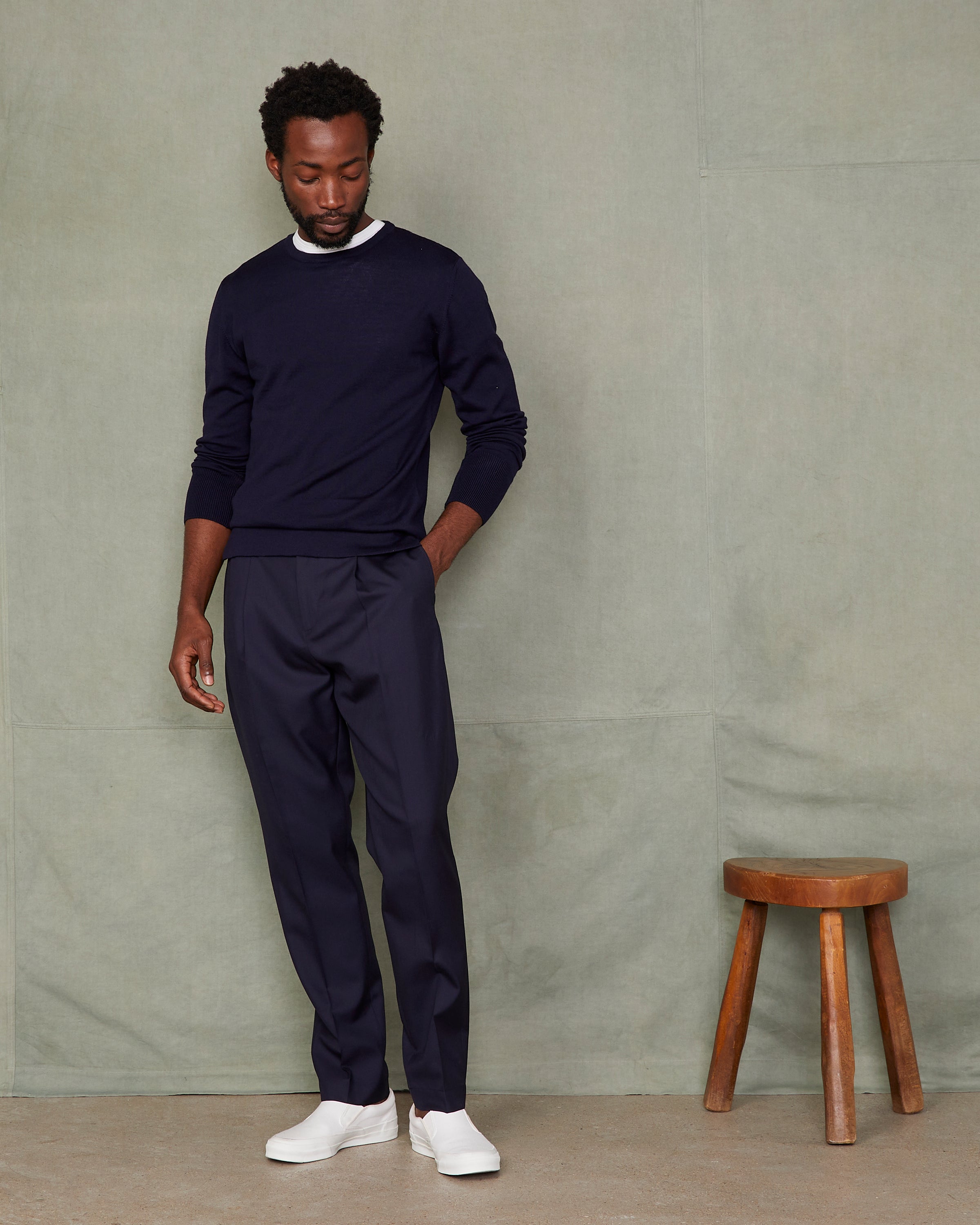 Officine Générale DREW PANTS ネイビー 46 M相当 Drew pants – Officine Générale
