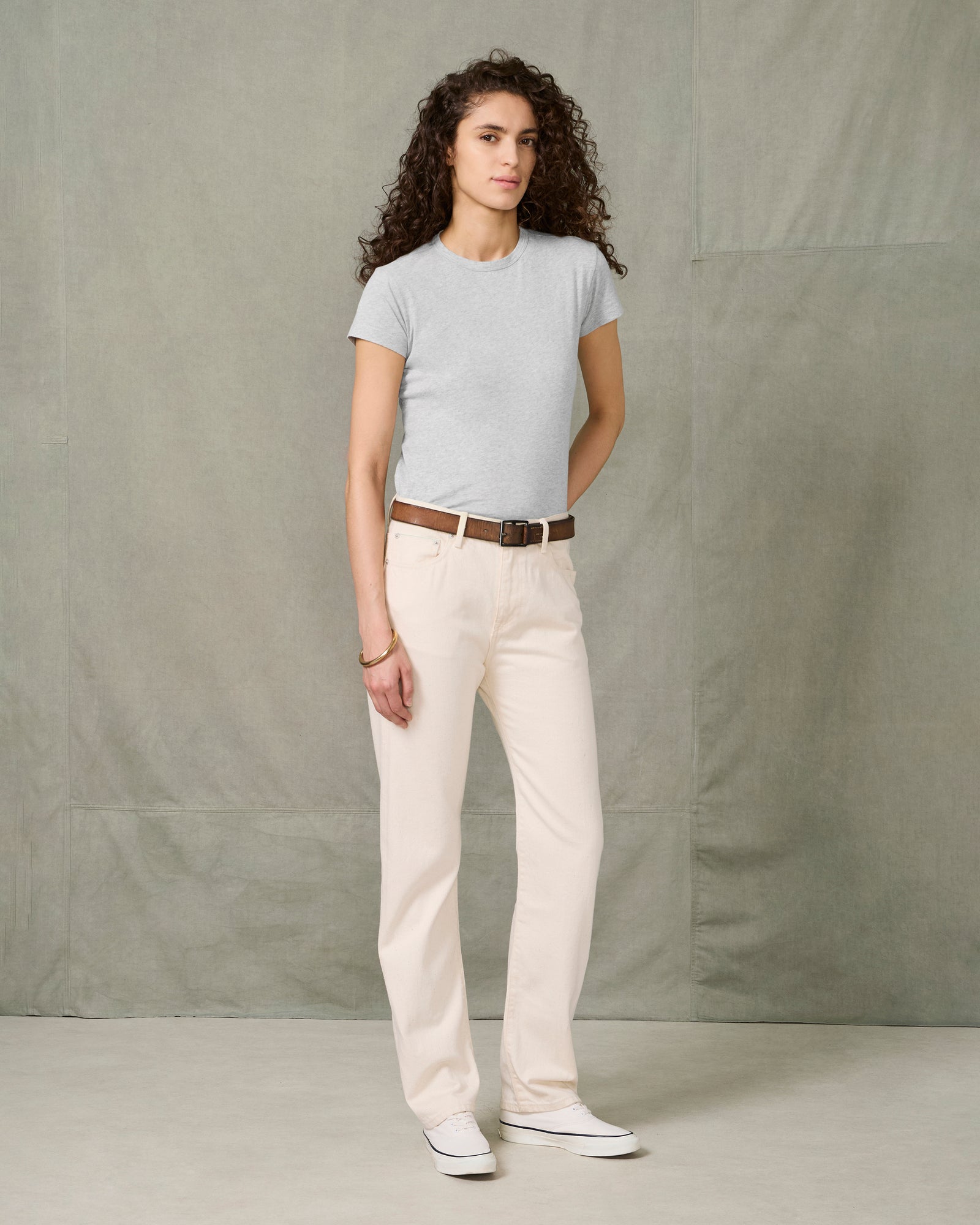 Straight fit denim