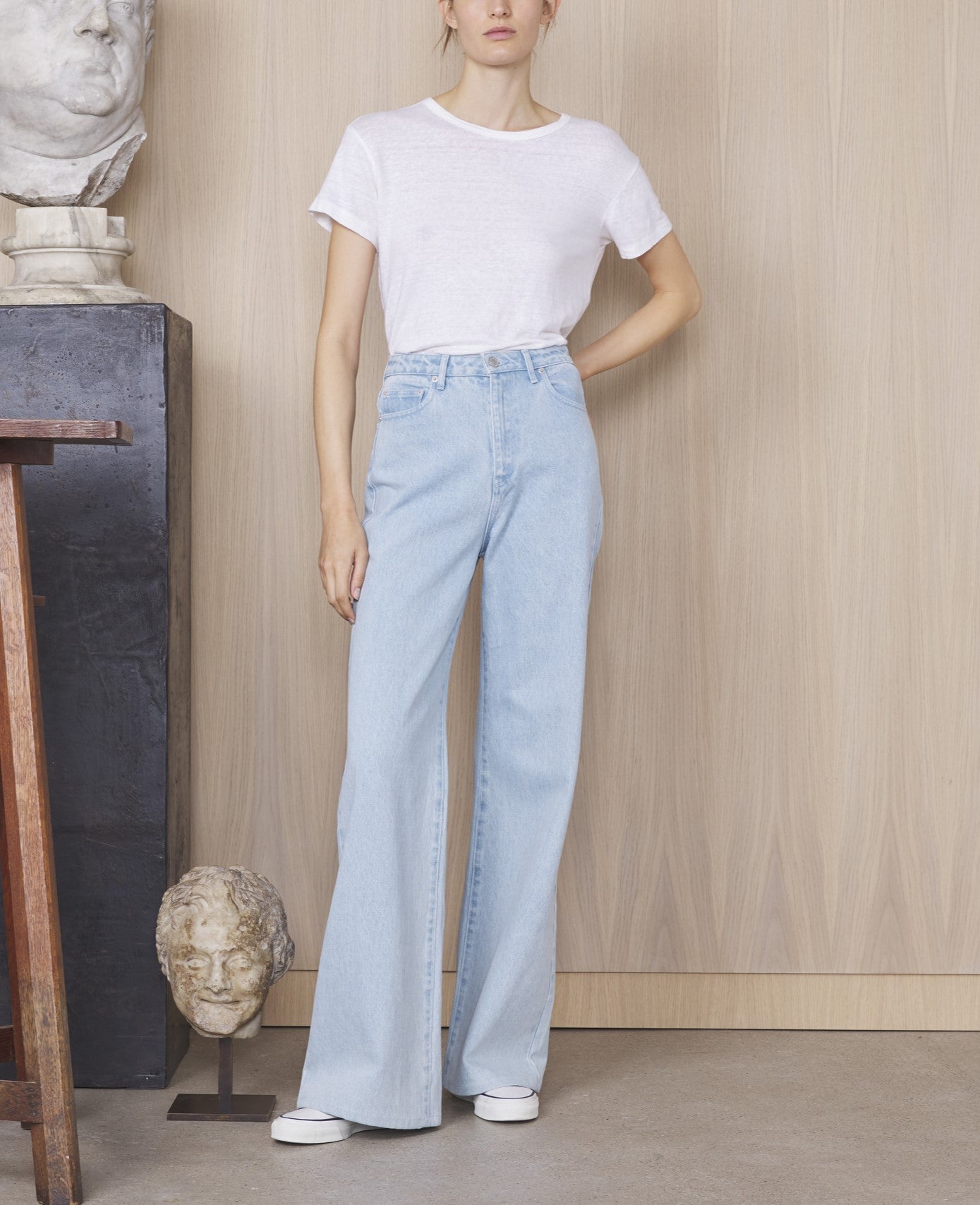 Lara tee piece dye fr linen - Image 1