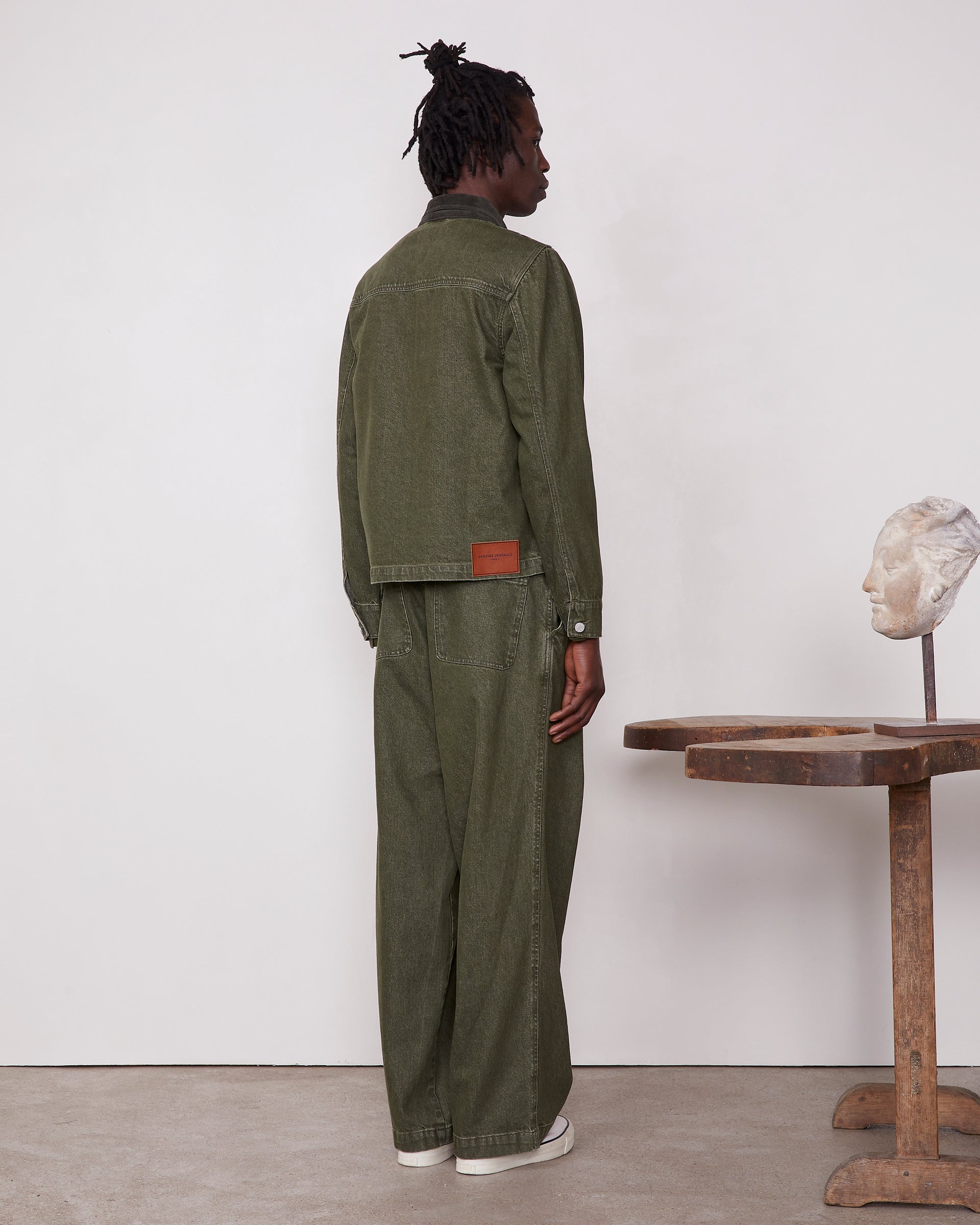 Elvir piece dye cotton denim 3 - Image 3