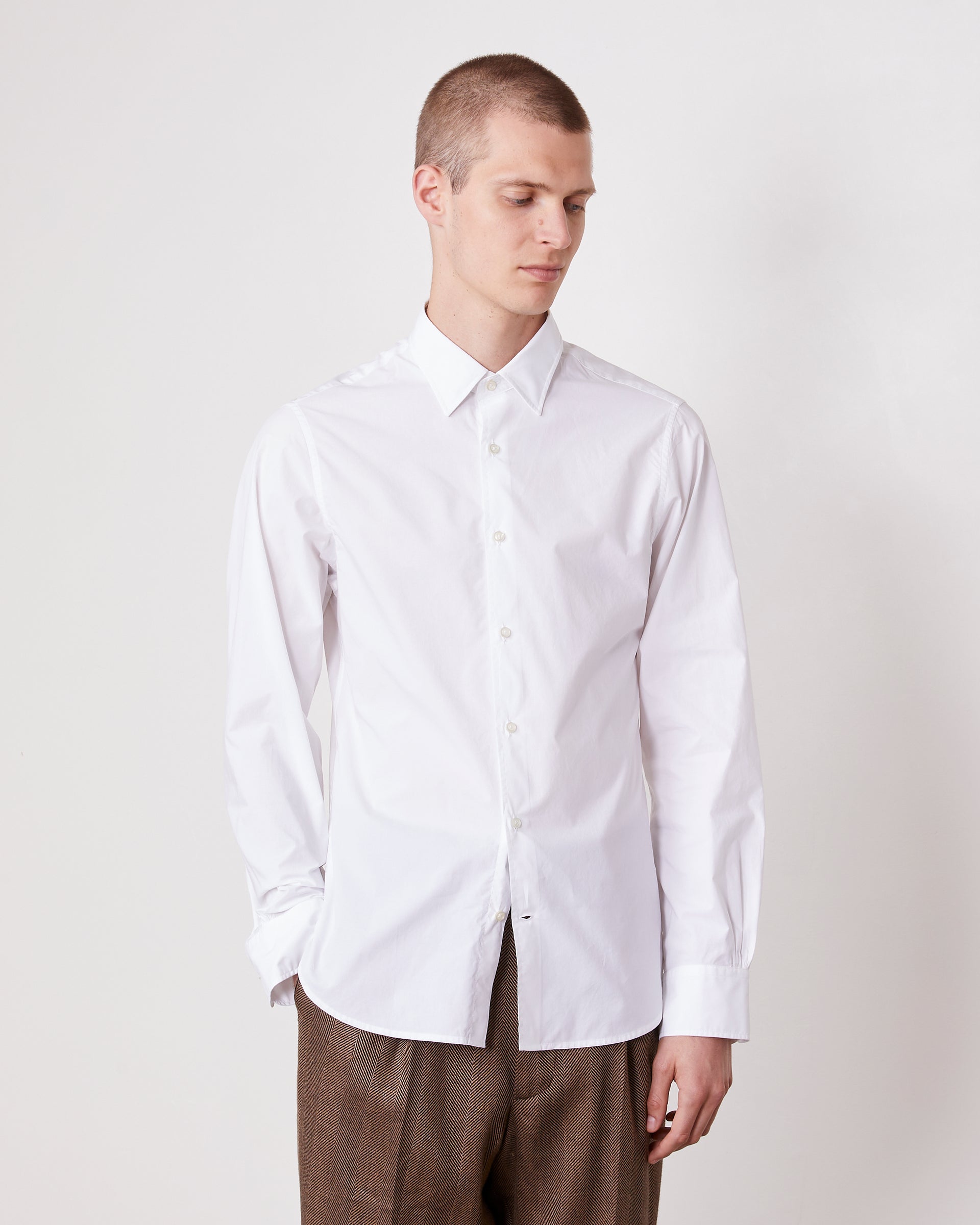 Gilles white cotton poplin 2 - Image 2