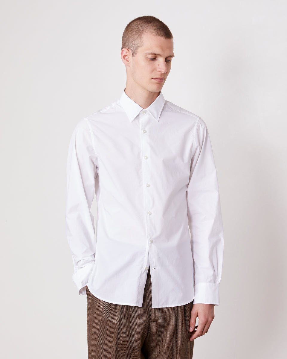 Gilles white cotton poplin 2 - Image 2