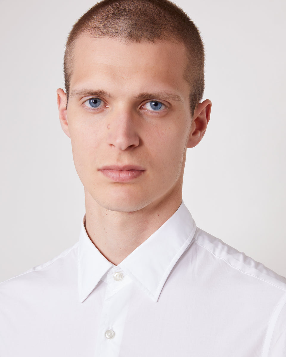 Gilles white cotton poplin 4 - Image 3