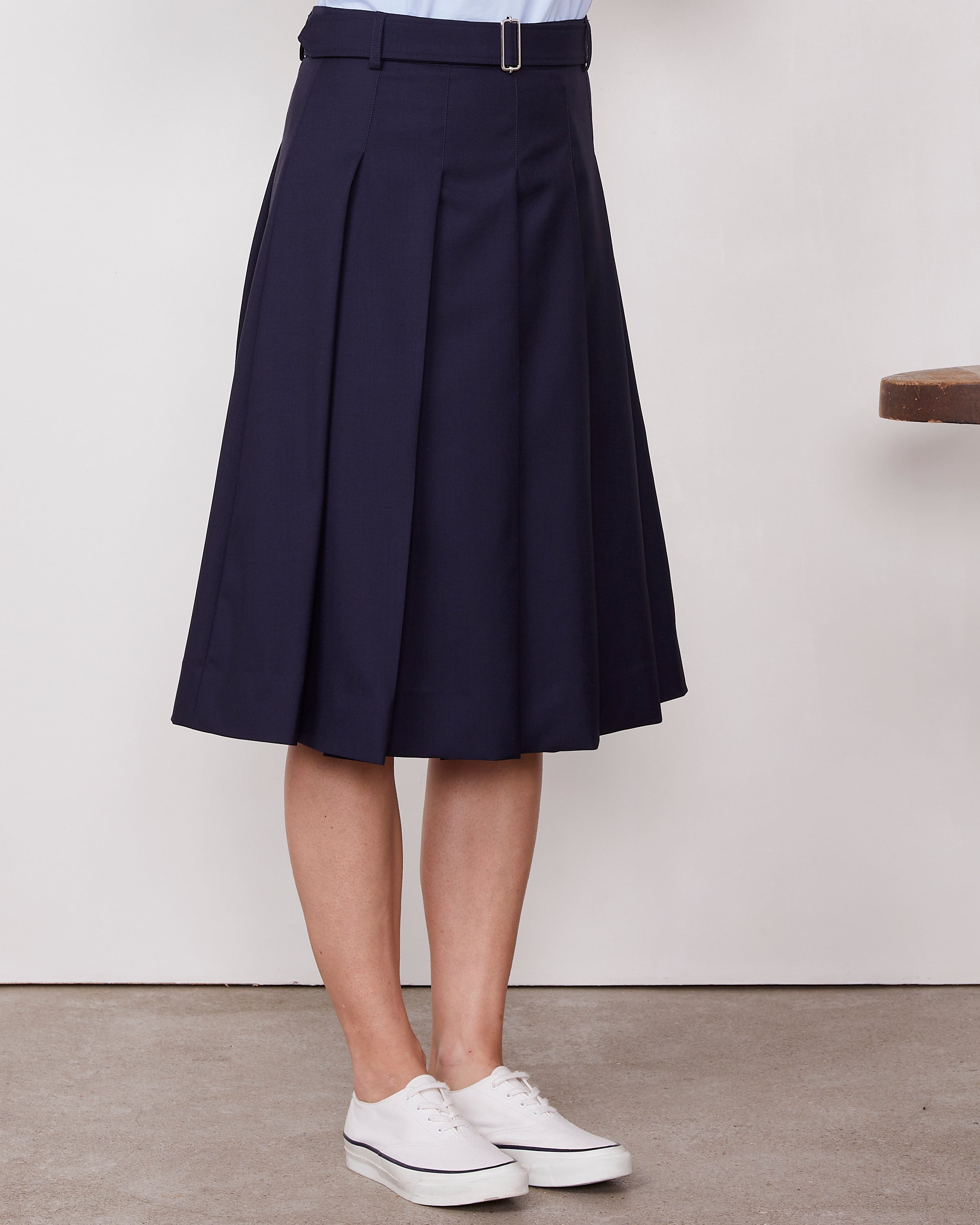 スカート OFFICINE GENERALE Women Mid Skirts W24WSKT153 STONE Grey 25494449_55584228_600.jpg