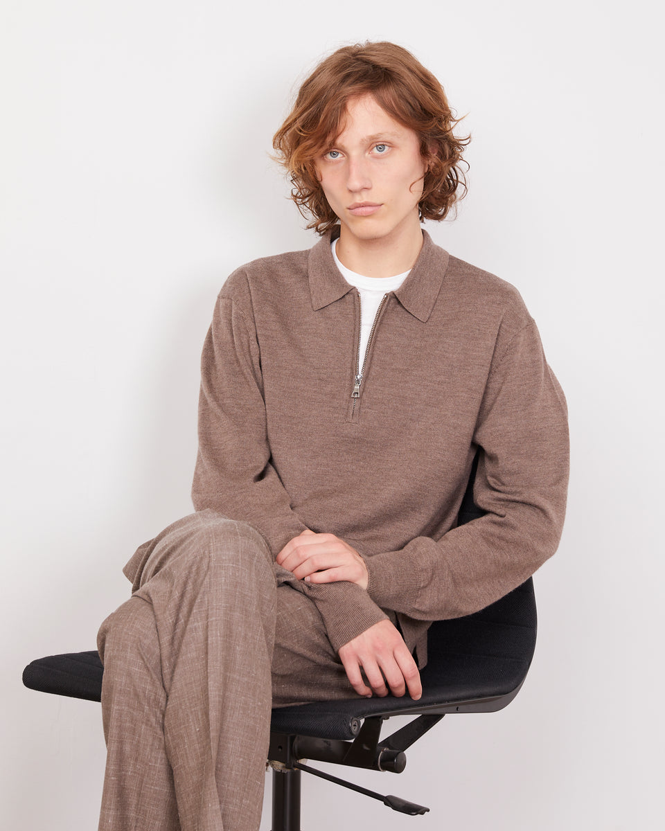Bene zip polo merinos wool 1 - Image 1