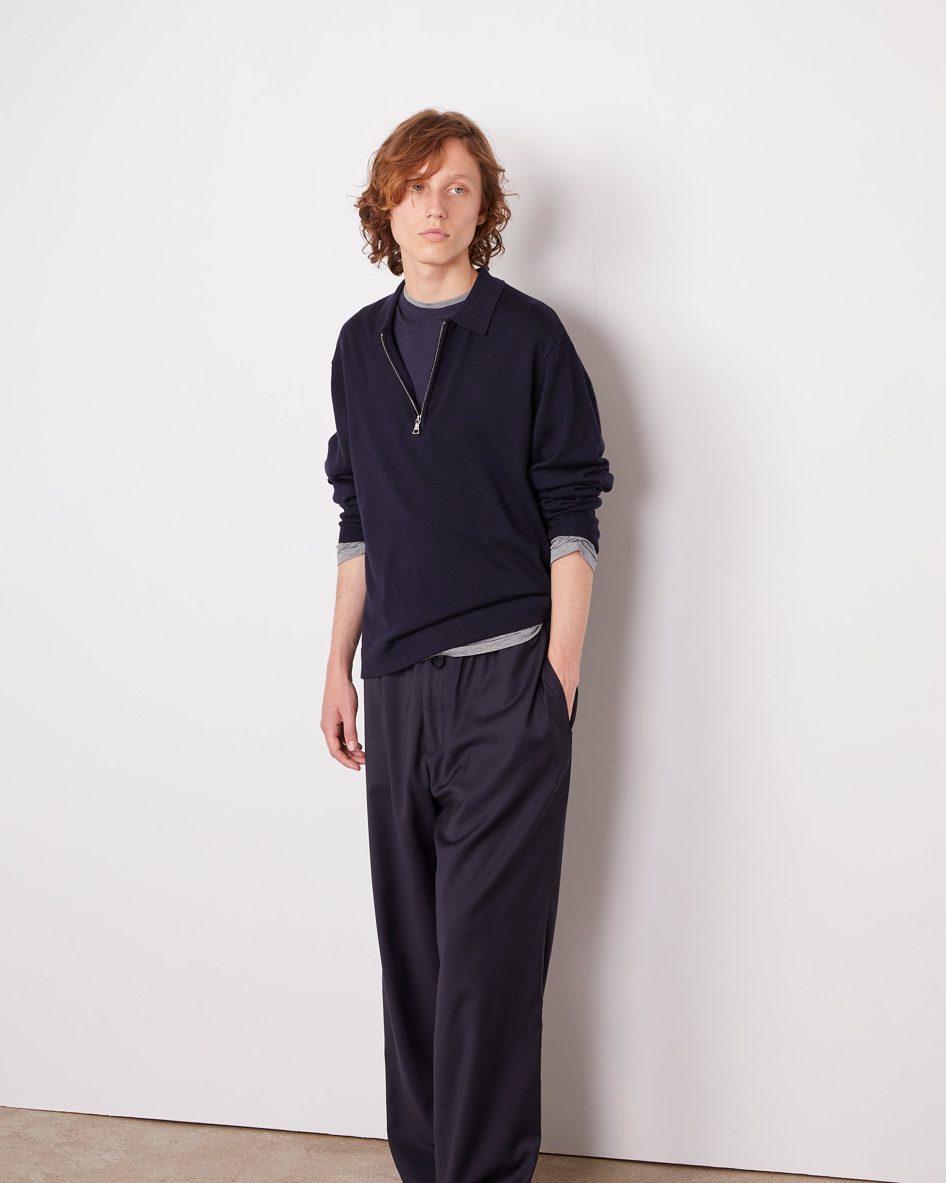 Bene zip polo merinos wool 1 - Image 1