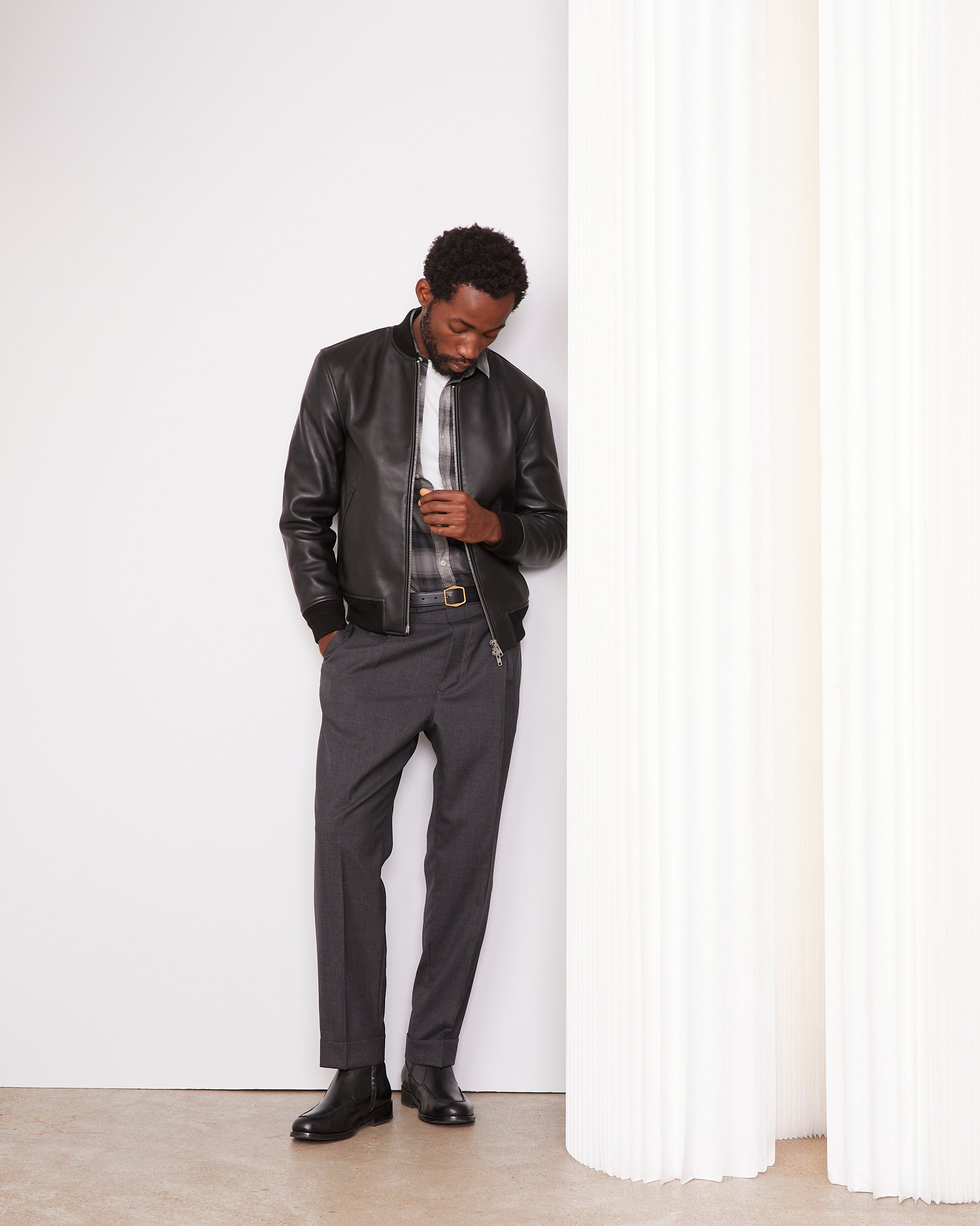 Blousons cuir Homme Haut De Gamme – Officine Générale