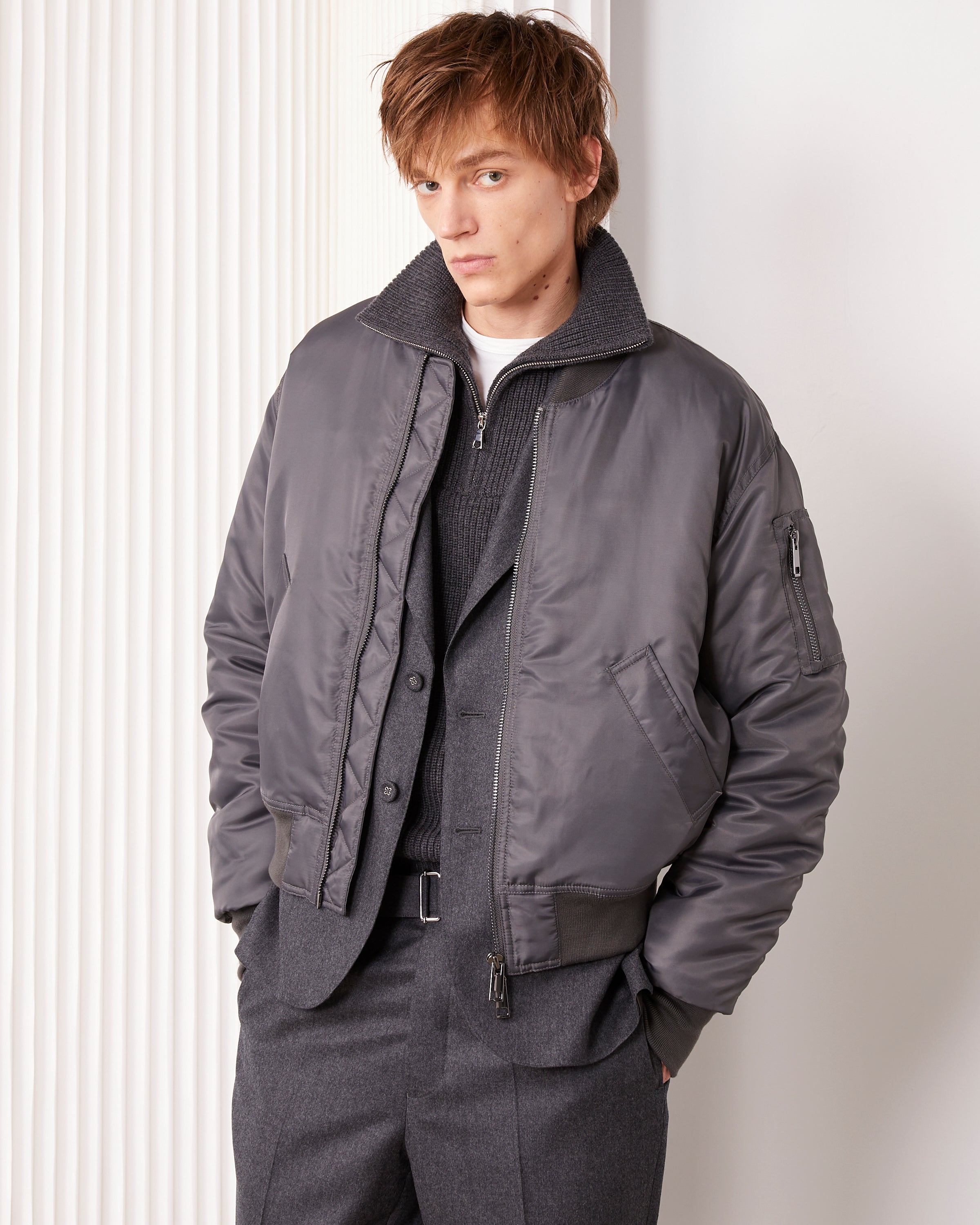 Officine Générale ネイビー ナイロンジャケット Officine Générale ネイビー ナイロンジャケット