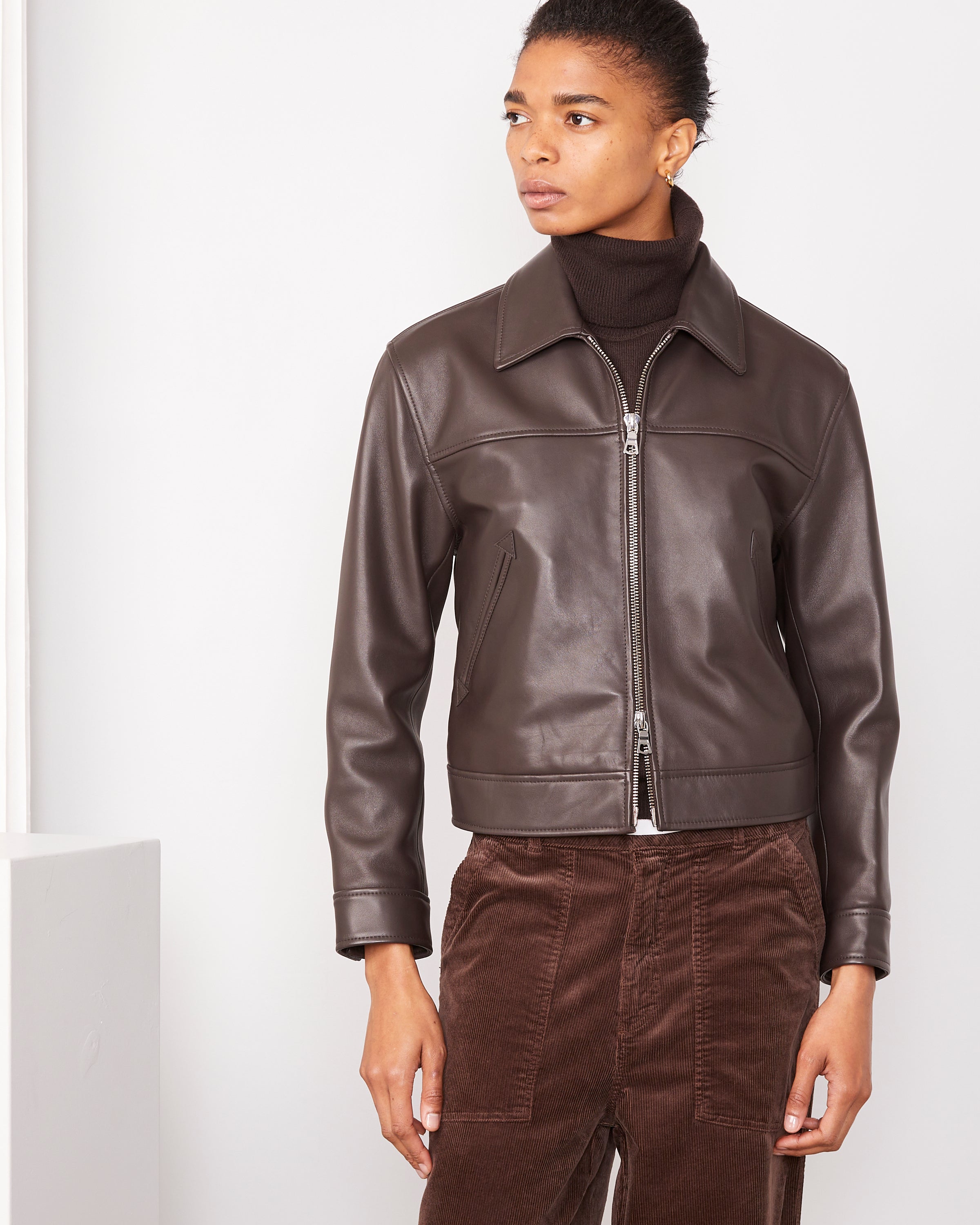 ジャケット・アウター AuroraBoutique Leather Jacket Leather Jacket – AuroraBoutique