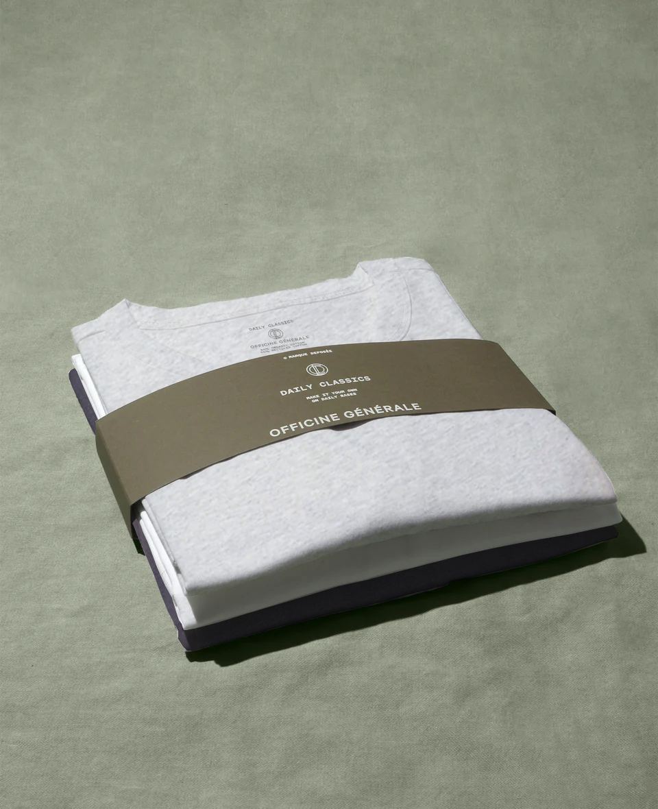 Pack t-shirt col rond