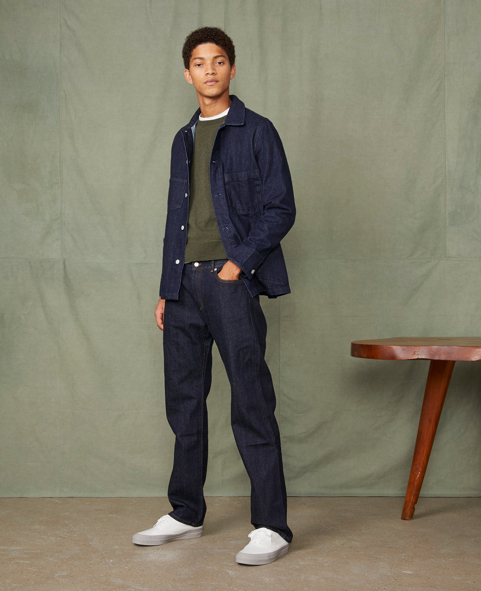 Veste chore denim selvedge japonais – Officine Générale