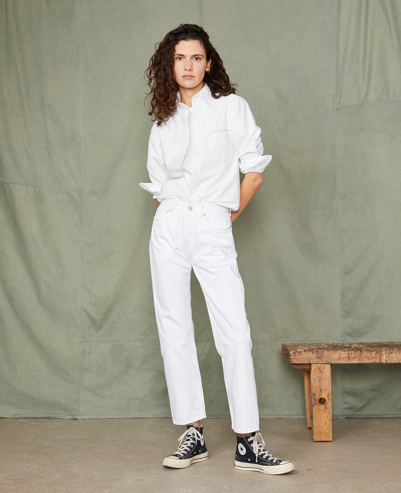 Chemise new button down oxford de coton selvedge japon Chemise new button down oxford de coton selvedge japon