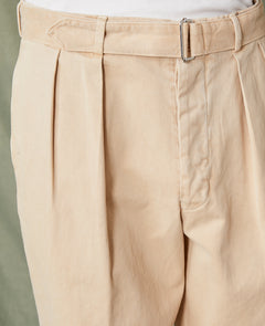 Chino a plis BEIGE - Miniature 4