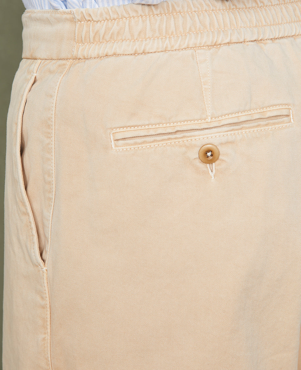 Chino a taille elastique BEIGE - Image 4