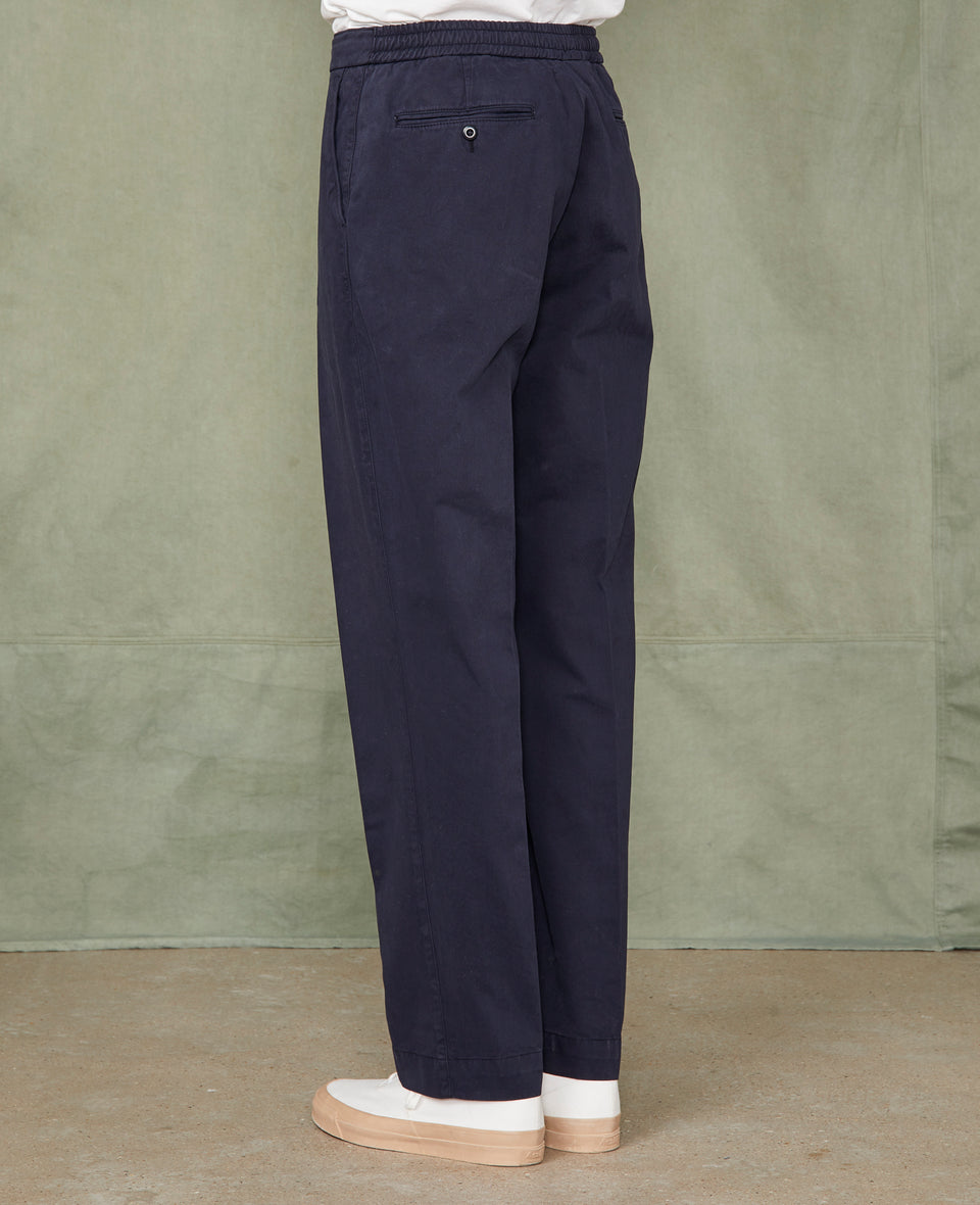 Chino a taille elastique NAVY - Image 3