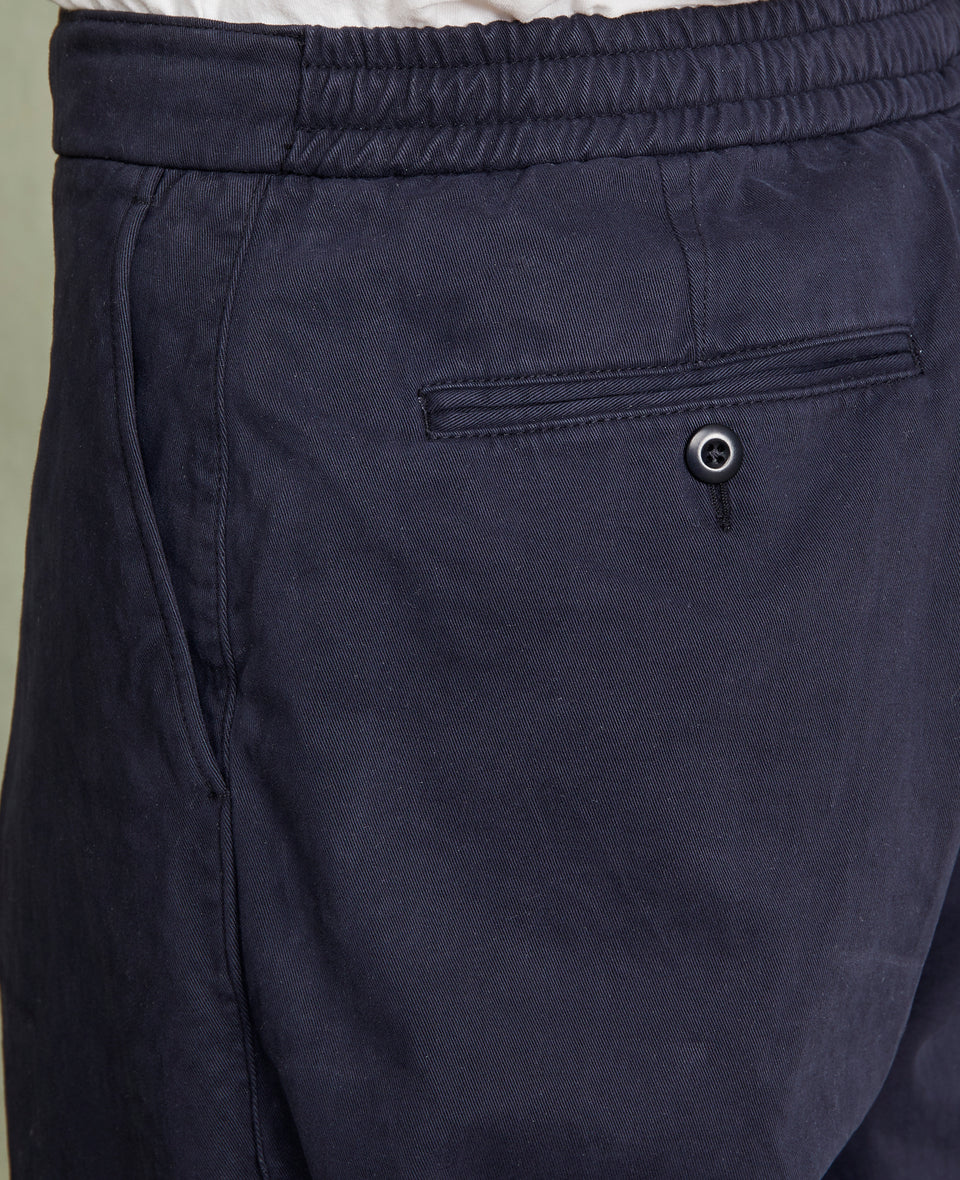 Chino a taille elastique NAVY - Image 2