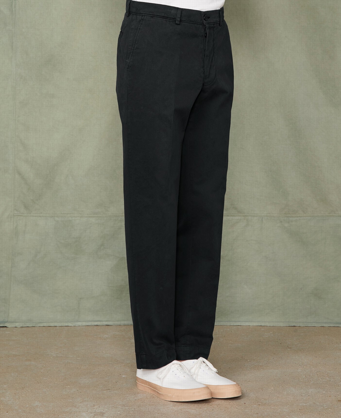 Chino plain front FADED BLACK - Image 2