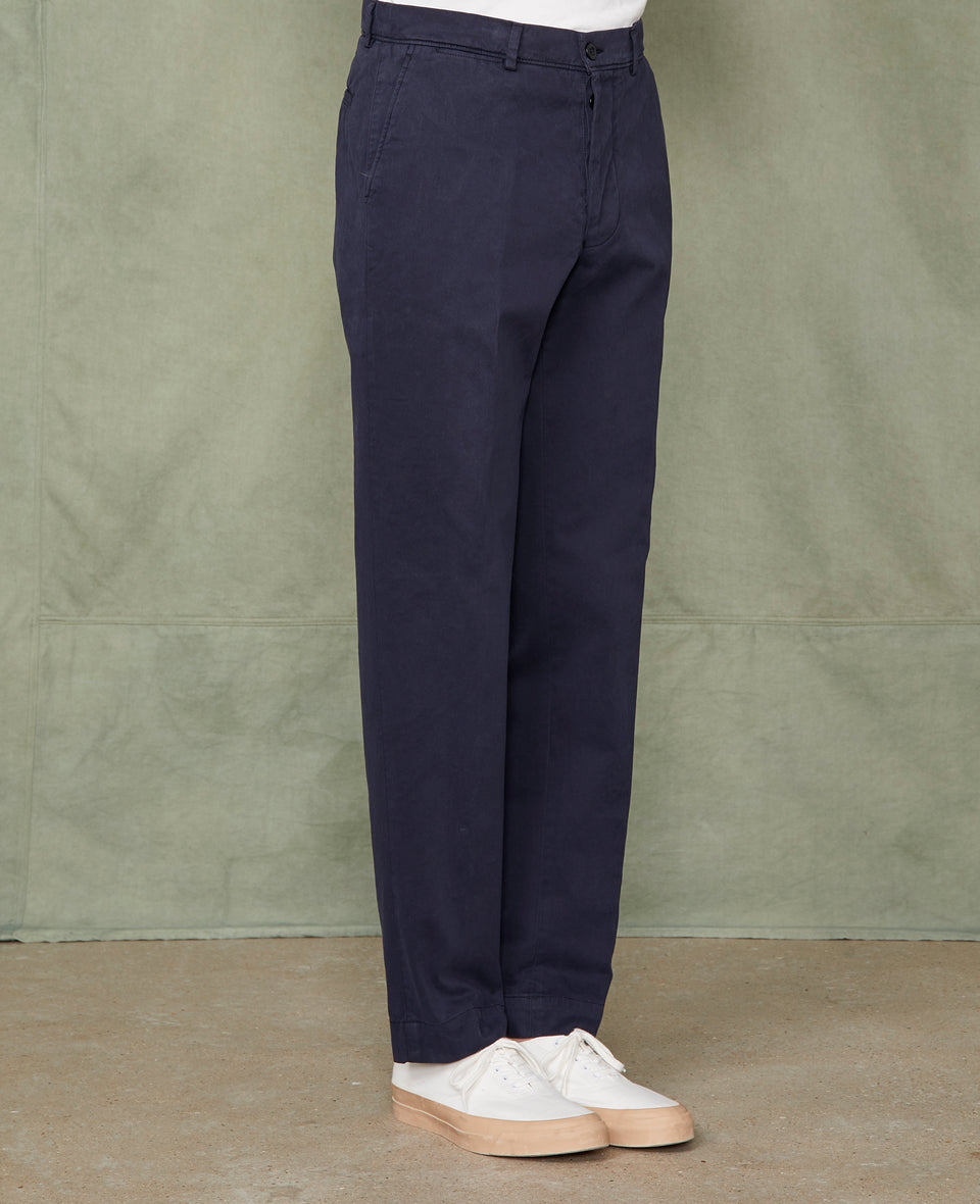 Chino plain front NAVY - Image 2