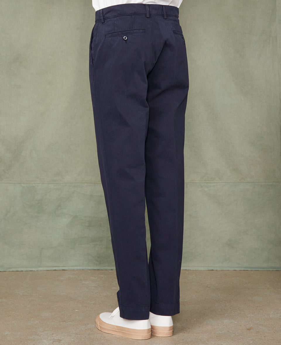 Chino plain front NAVY - Image 2