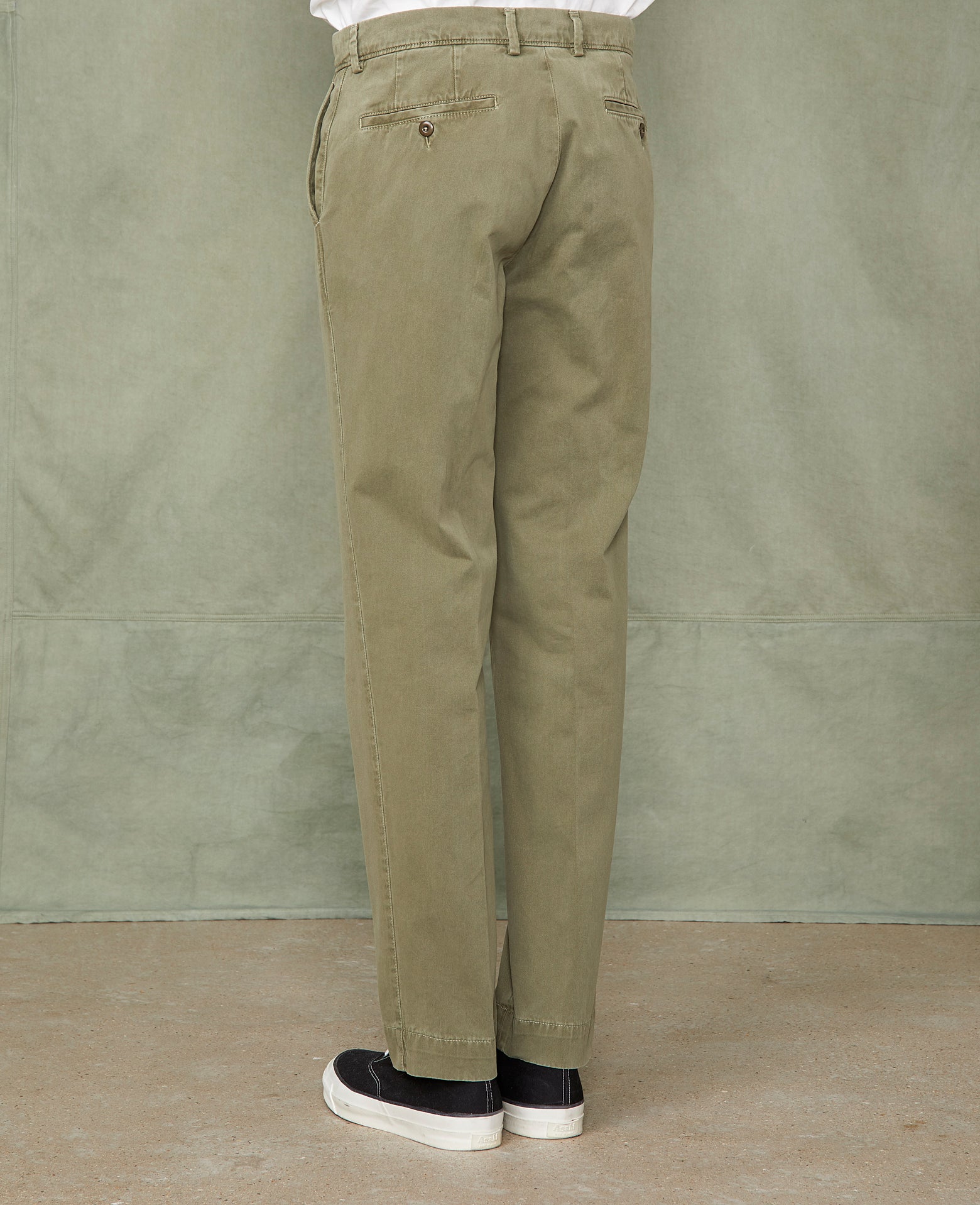 Chino plain front OLIVE - Image 3