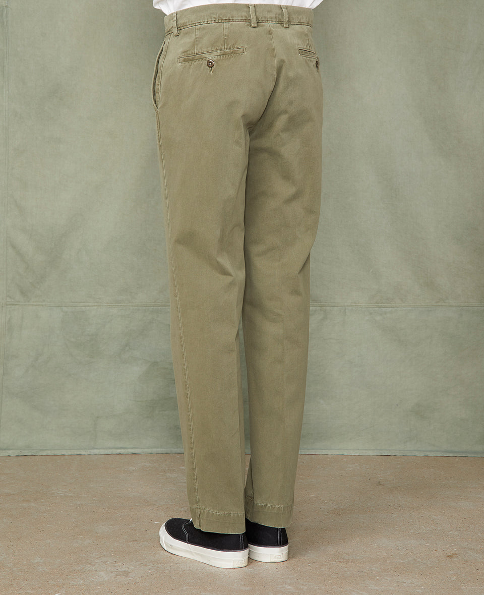 Chino plain front OLIVE - Image 3