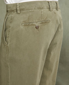 Chino plain front OLIVE - Miniature 4